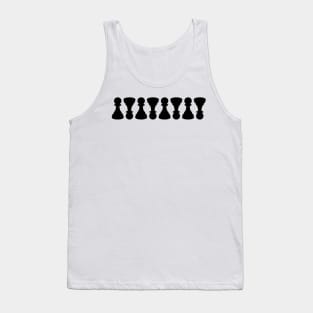 Black And Green Pattern Chessboard Pieces Tank Top